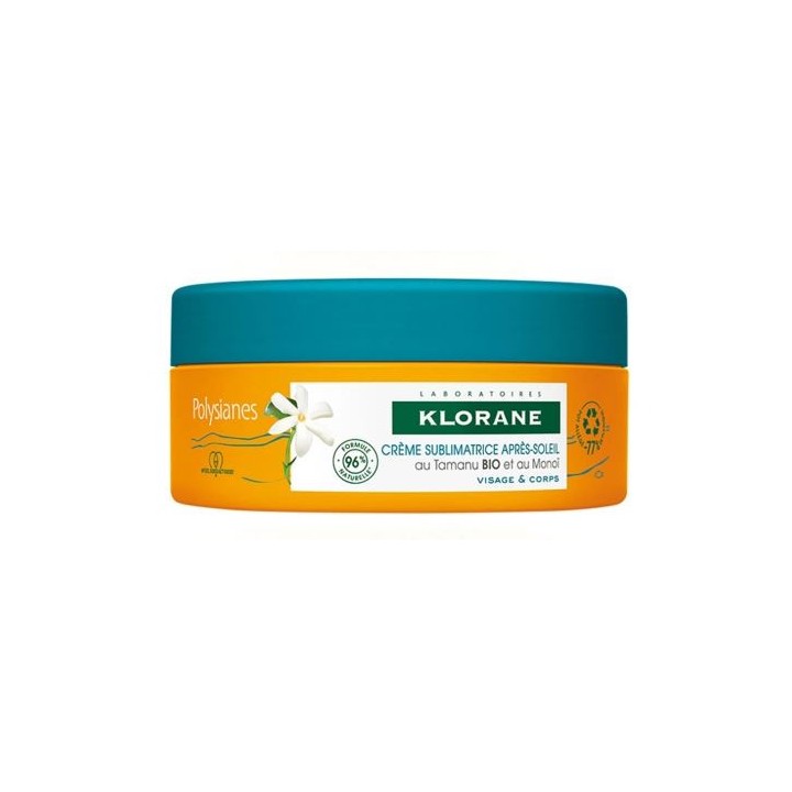 Crème sublimatrice après soleil 200ml Klorane Polysianes