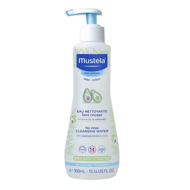 Eau nettoyante sans rinçage Mustela 300ml - Toilette du bébé - IllicoPharma