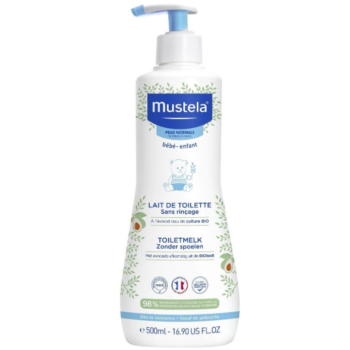 Lait de toilette 500ml  - Mustela - Nettoyants, eaux parfumées - IllicoPharma