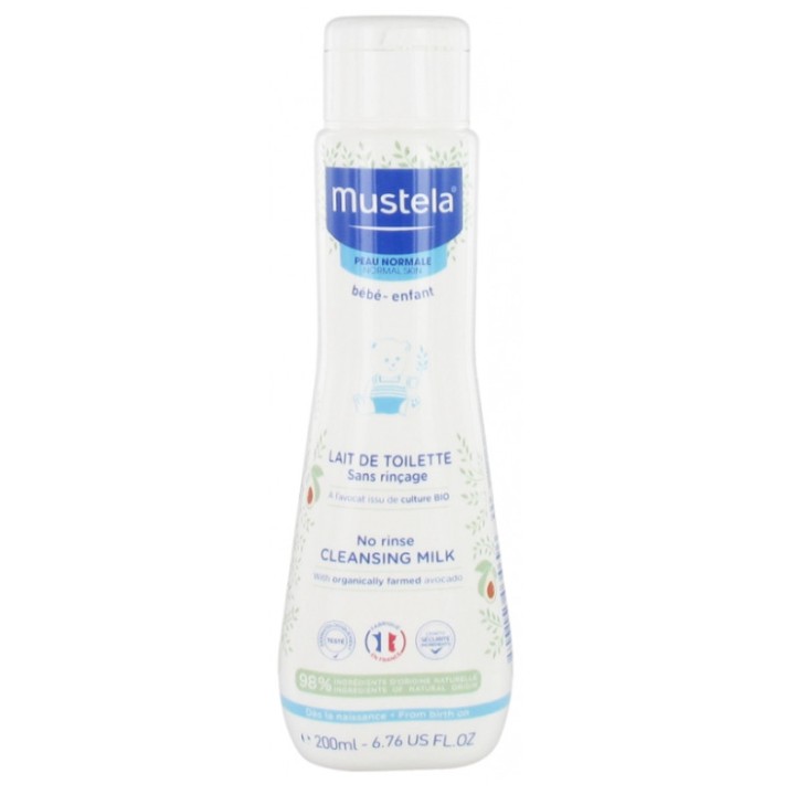 Lait de toilette 200ml  - Mustela - Nettoyants, eaux parfumées - IllicoPharma