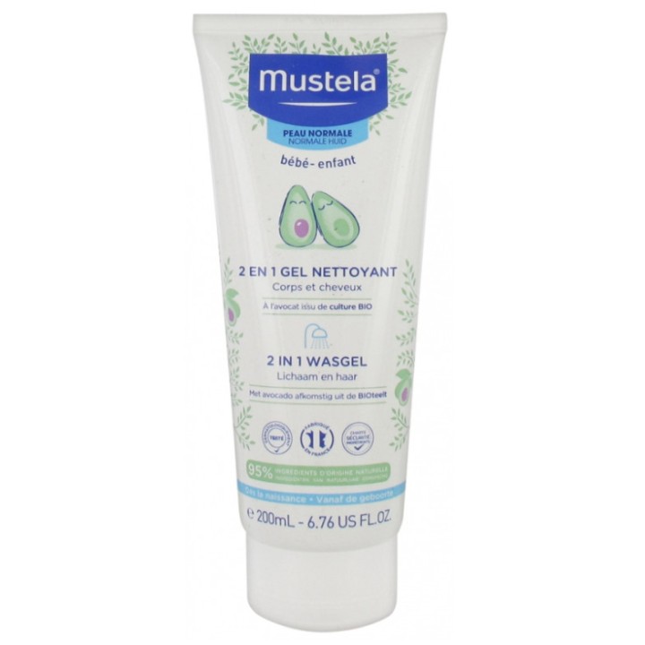 2 en 1 Corps et cheveux - Mustela - Nettoyants, eaux parfumées - IllicoPharma