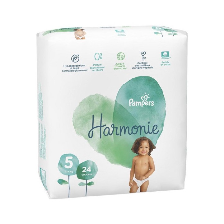 Pampers Harmonie T5 x24 - En vente chez Illicopharma