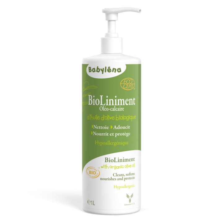 Babyléna Bioliniment Oléo-Calcaire Bio 1L - En vente chez Illicopharma