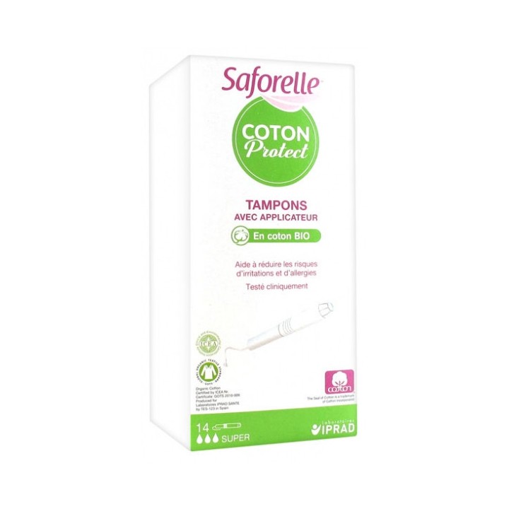 Saforelle Tampons Super avec applicateur x14 - En vente chez Illicopharma