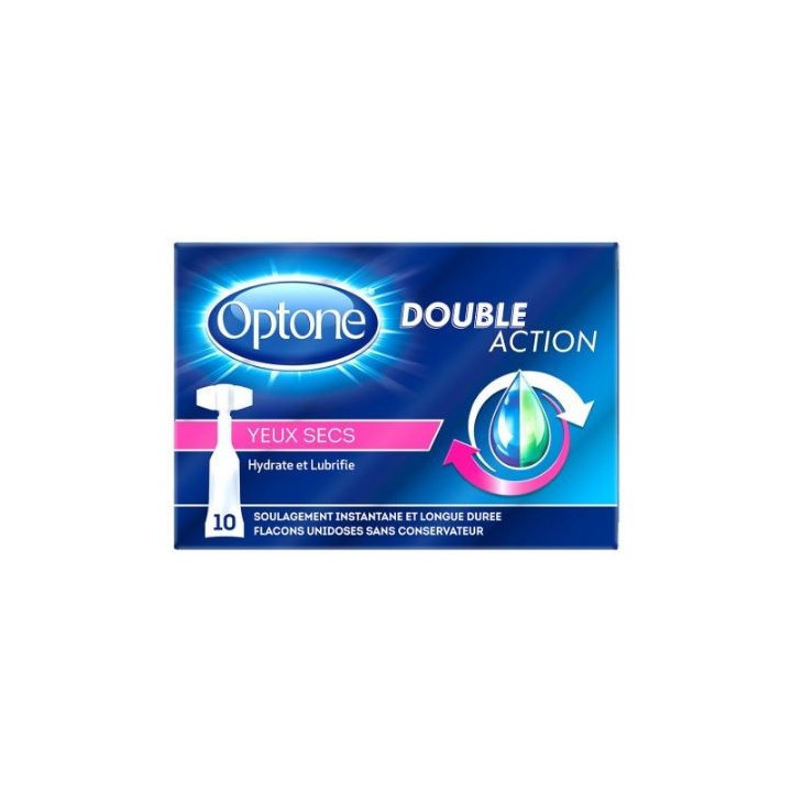 Optone Double Action Monodoses Yeux secs x10