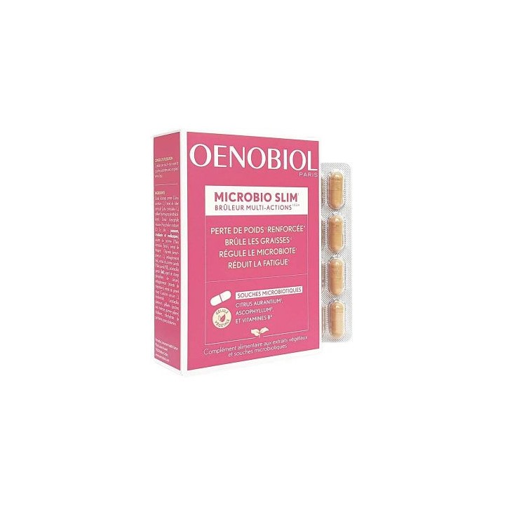 Oenobiol Microbio Slim x60 gélules - En vente chez Illicopharma