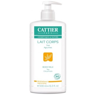 Lait Corps Régénérant Thé Agrumes Bio 500ml - Cattier - IllicoPhama