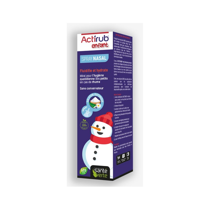 Actirub Enfant - Spray Nasal - Flacon de 120ml - Santé Verte