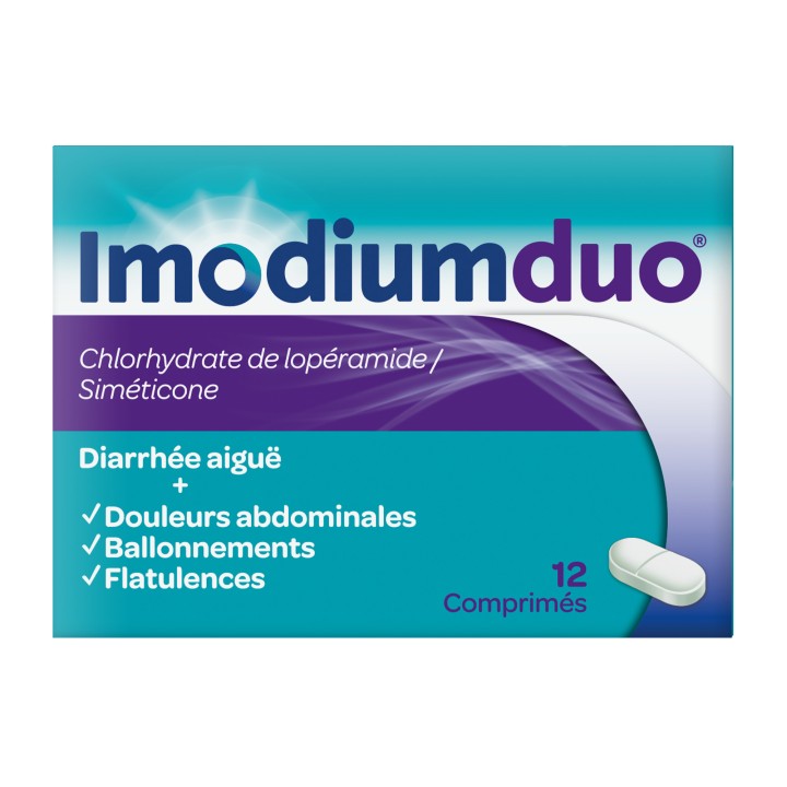 ImodiumDuo 8cpr, Diarrhée, Pharmacie française en ligne IllicoPharma