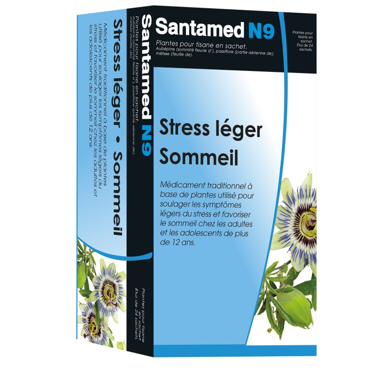 Santane N9 tisane 24Sachets-Stress, sommeil, concentration-IllicoPharma