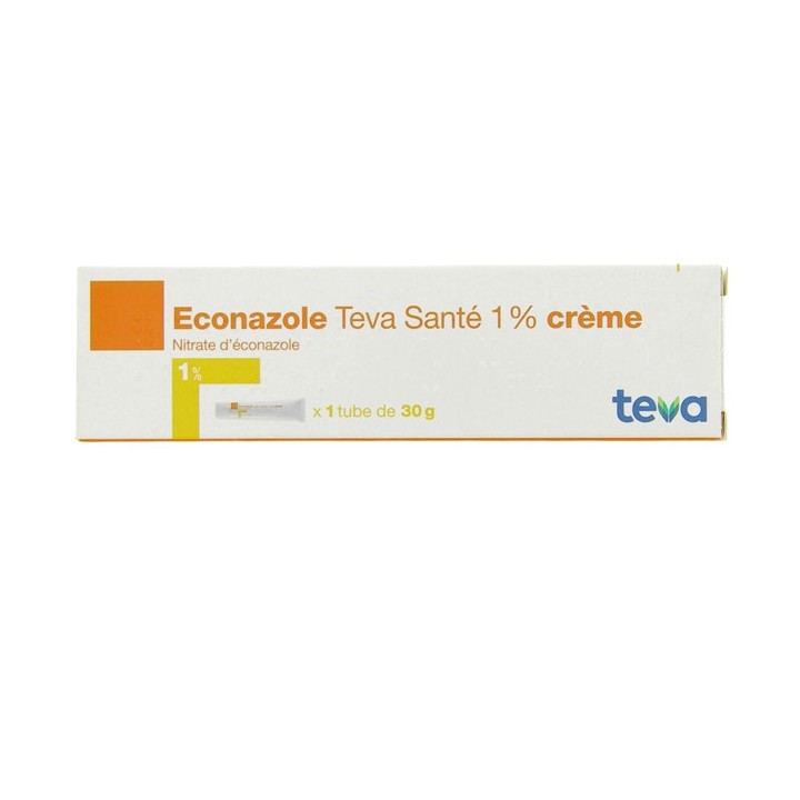 Econazole Teva 1% crème 30g, Mycoses, Pharmacie en ligne IllicoPharma