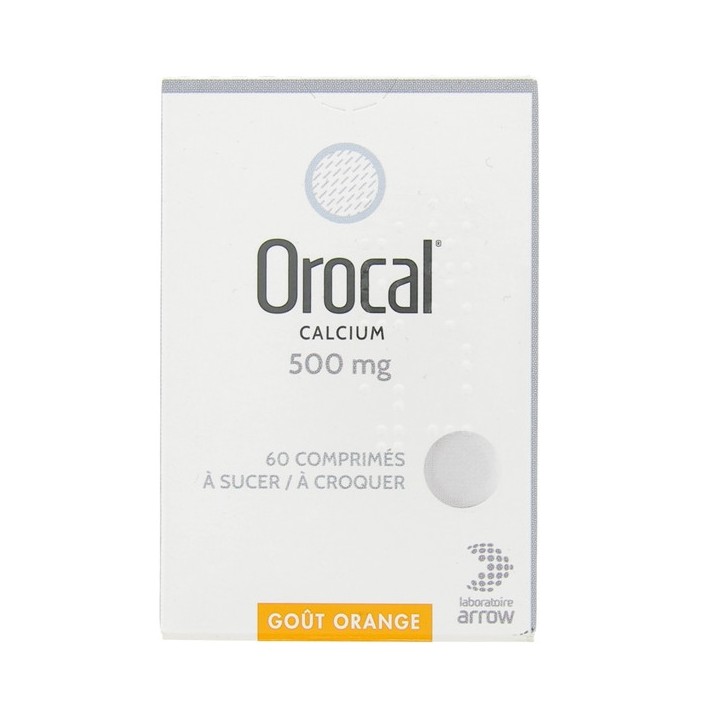 Orocal 500mg 60cpr, Téva Santé, Médicament Carence - IllicoPharma