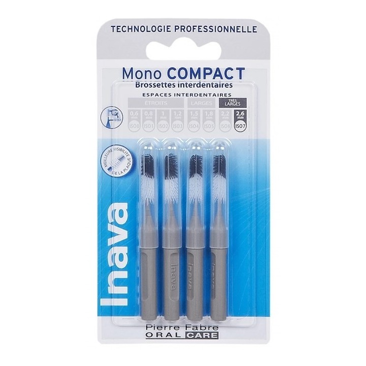Brossettes Mono compact Grisx4 Inava