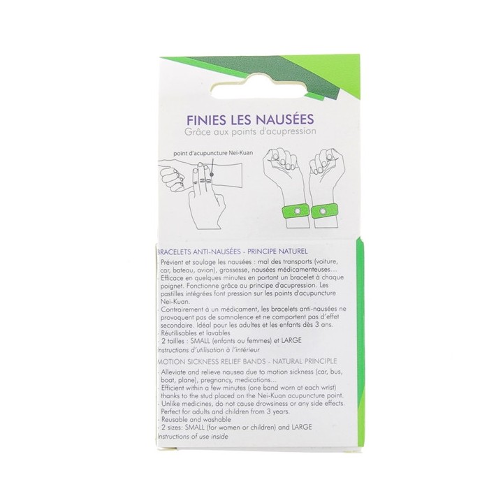 Bracelet antinausée small Pharmavoyage - Indispensables pour le voyage - IllicoPharma
