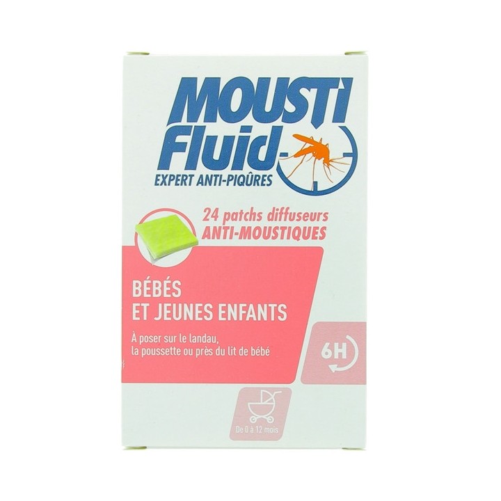 Moustifluid 24 patchs diffuseurs anti-moustiques