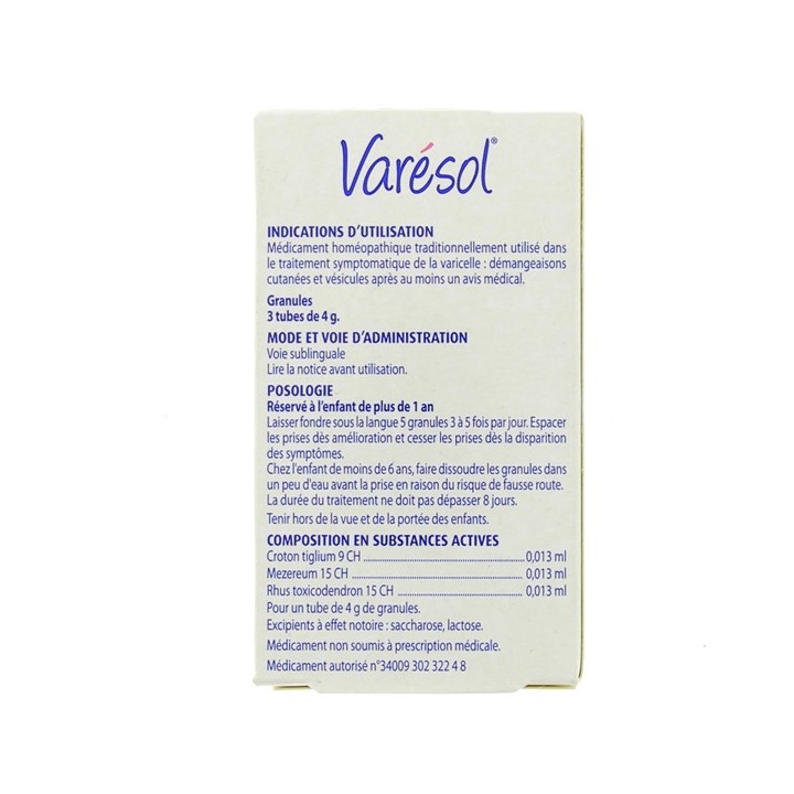 Varésol Granules - 3 tubes - Boiron - IllicoPharma