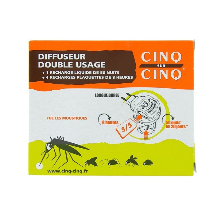 Diffuseur électrique double usage - Cinq sur Cinq - IllicoPharma