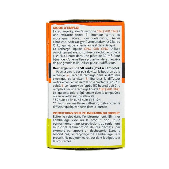 Recharge liquide pour diffuseur - Cinq sur Cinq - IllicoPharma