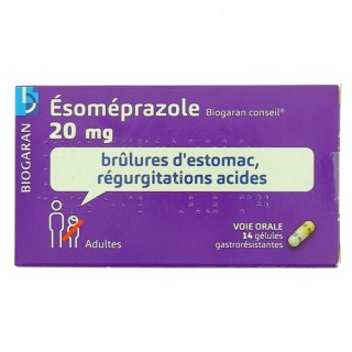 ESOMEPRAZOLE BIOGARAN CONSEIL 20MG X 14 GÉLULES