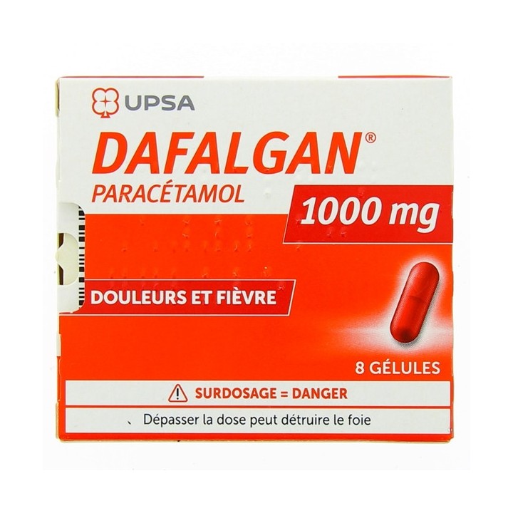 Dafalgan 1000mg 8 gélules