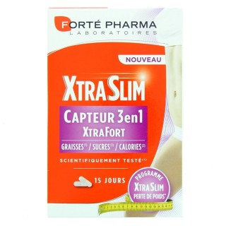 XtraSlim Capteur 3en1 x60 gélules Forté Pharma - En vente chez Illicopharma