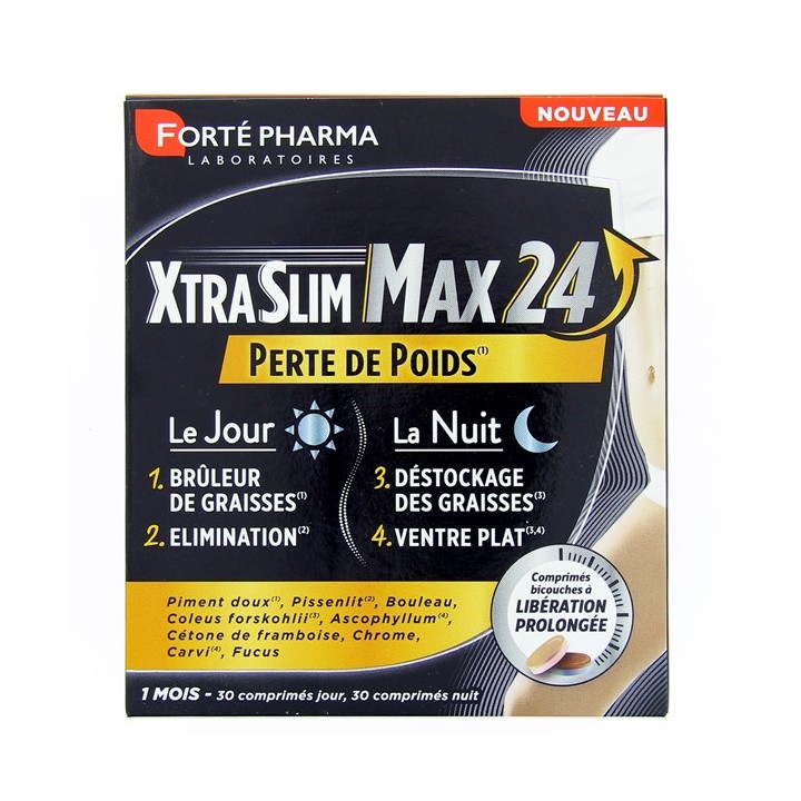 XtraSlim Max 24h Jour/Nuit x30 gélules Forté Pharma