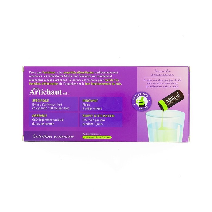 Extra Artichaut Détox x7 fioles Milical