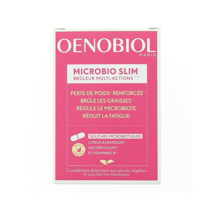 Oenobiol Microbio Slim x60 gélules - En vente chez Illicopharma