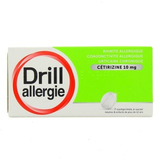 Drill Allergie Cetirizine 10mg 7cpr, Allergie, e-Pharmacie IllicoPharma