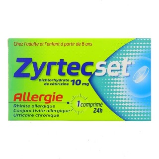 ZyrtecSet Allergie - Boîte de 7 comprimés de 10g 