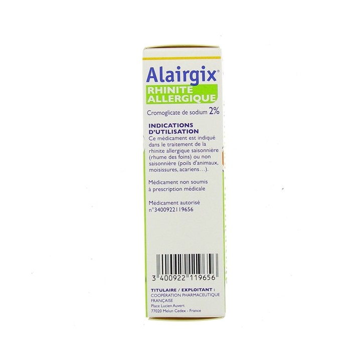 Alairgix Rhinite allergique spray nasal 15ml Cooper