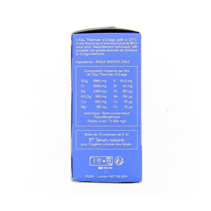 1er Sérum Naturel x15 unidoses Uriage Bébé - IllicoPharma