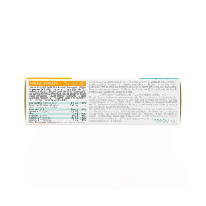 Oxelio Protect solaire peau claire et sensible x60caps Jaldes