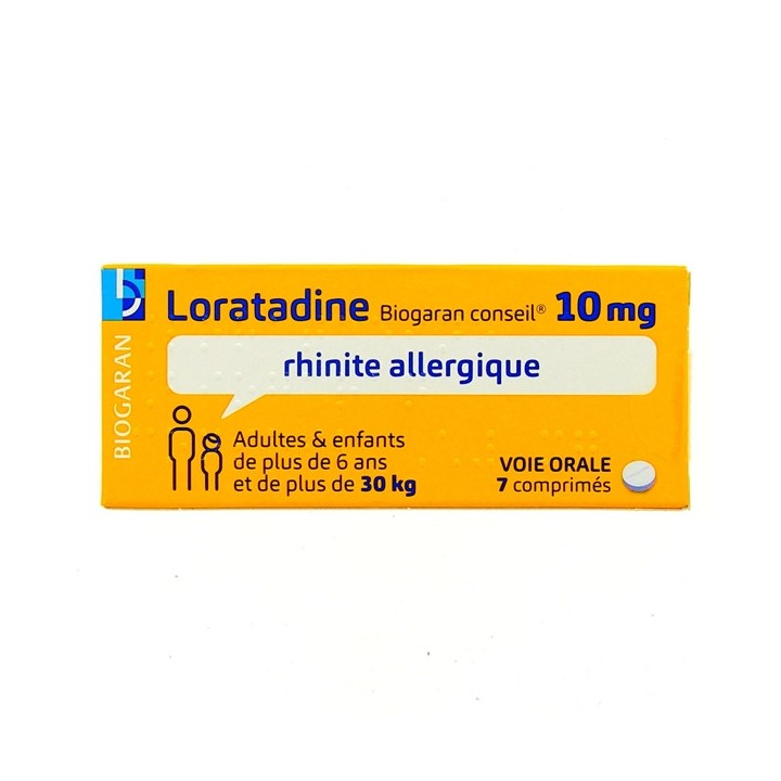 Loratadine Biogaran 10mg 7cpr, Allergie, Pharmacie en ligne IllicoPharma