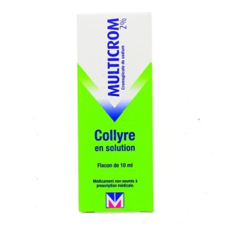 Multicrom 2% Collyre 10ml - Médicament Allergie - IllicoPharma
