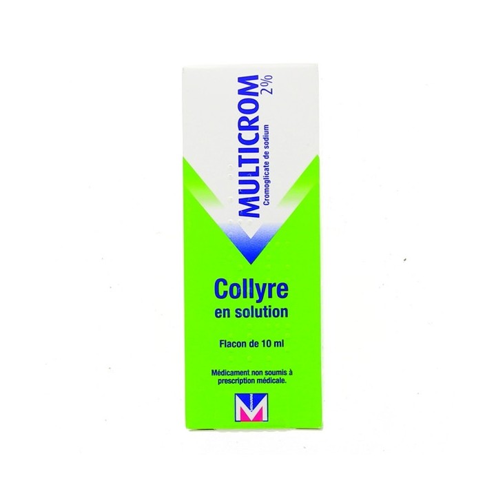 Multicrom 2% Collyre 10ml - Médicament Allergie - IllicoPharma