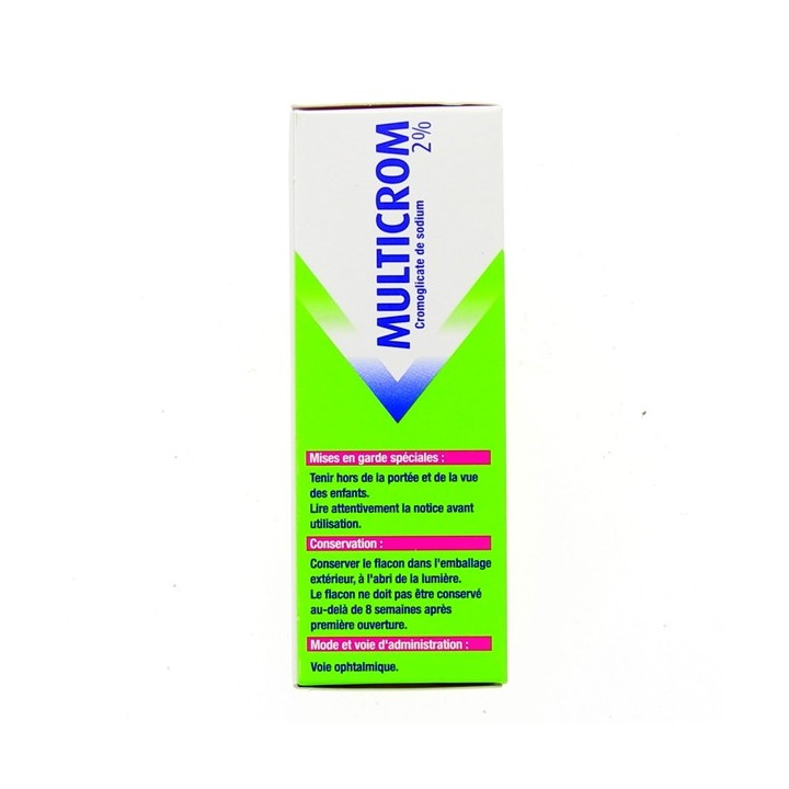 Multicrom 2% Collyre 10ml - Médicament Allergie - IllicoPharma