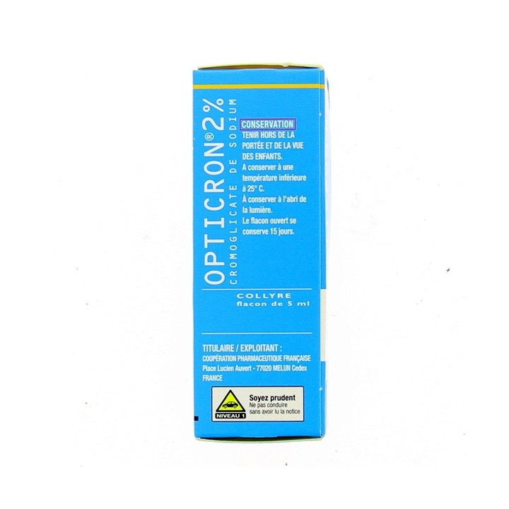Opticron 2% Collyre 5ml - Cooper - Médicament Allergie - IllicoPharma