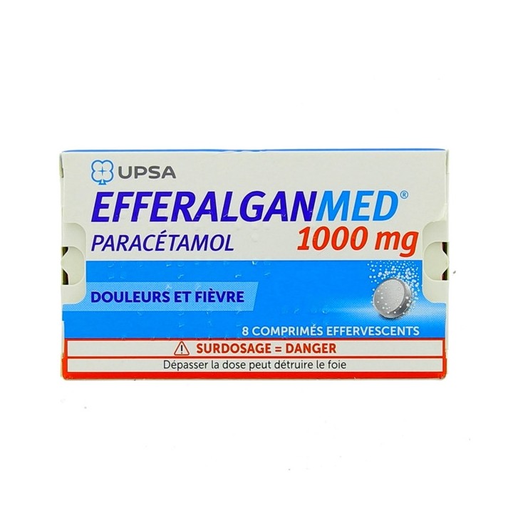 Médicament Efferalgan 1000 mg effervescent, Pharmacie en ligne IllicoPharma