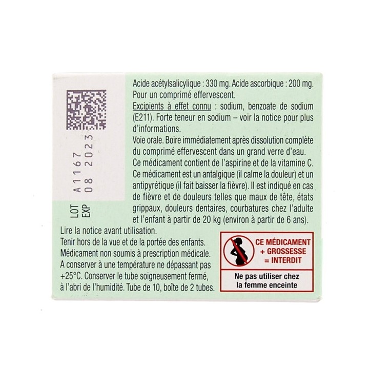 Aspirine UPSA Vitamine C - Médicament Aspirine - IllicoPharma