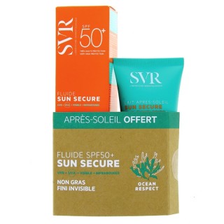 Sun Secure Fluide SPF50+ 50ml + Lait Après-soleil 50ml offert SVR