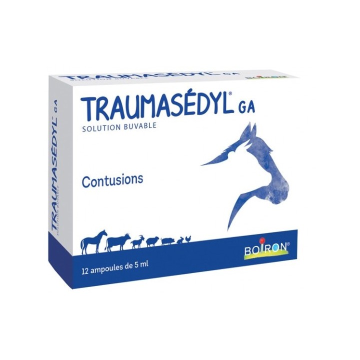 Traumasédyl GA Ampoules 12x5ml - Boiron Véto - Produits vétérinaires