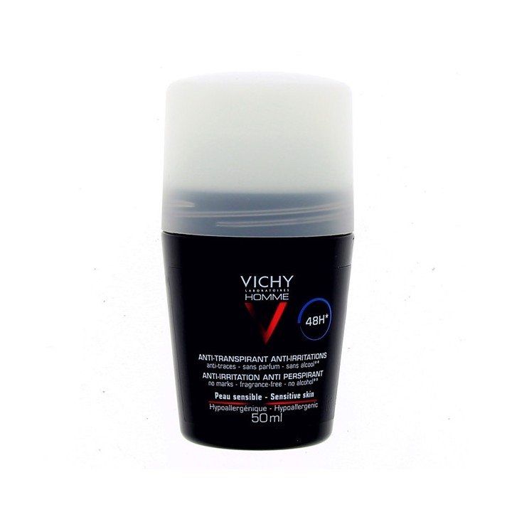Anti-transpirant & Anti-Irritations 48h 50ml - Vichy Homme - IllicoPharma