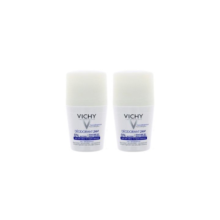 Déodorant Bille 24h Toucher sec 2x50ml - Vichy - IllicoPharma