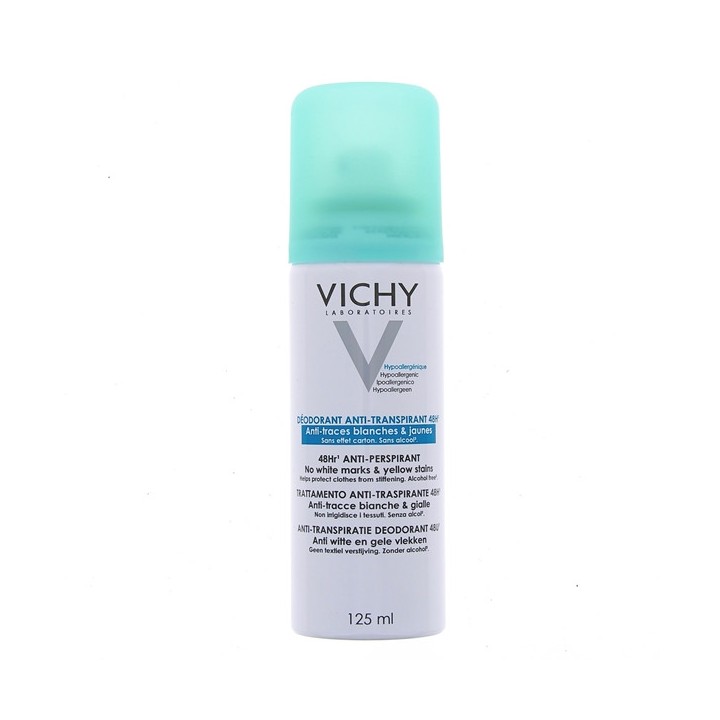 Anti-transpirant Aérosol Anti-Traces 48h 2x125ml - Vichy - IllicoPharma