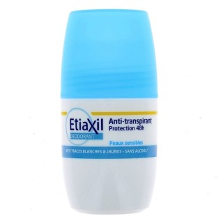Anti-transpirant Roll-on Protection 48h Peaux sensibles 50ml - Etiaxil - IllicoPharma