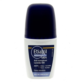Anti-transpirant Roll-On MEN Contrôle 48h 50ml - Etiaxil - IllicoPharma