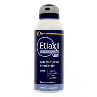 Anti-transpirant Aérosol Men Contrôle 48h 150ml - Etiaxil - IllicoPharma
