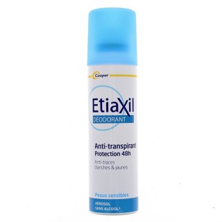 Anti-transpirant Aérosol Protection 48h Peaux sensibles 150ml - Etiaxil - IllicoPharma