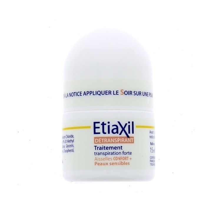 Détranspirant Confort+ Transpiration forte 15ml Etiaxil